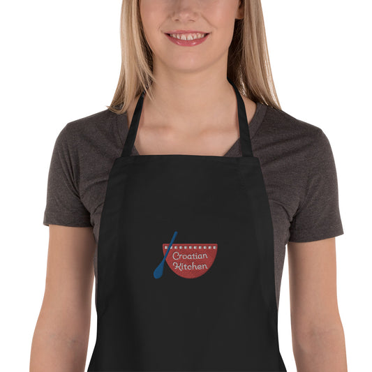 Croatian Kitchen Embroidered Apron